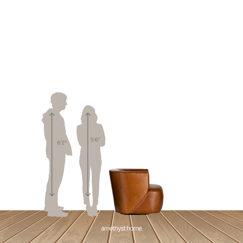 Mila Swivel Chair - Osorno Camel | shipping 6/9/2025