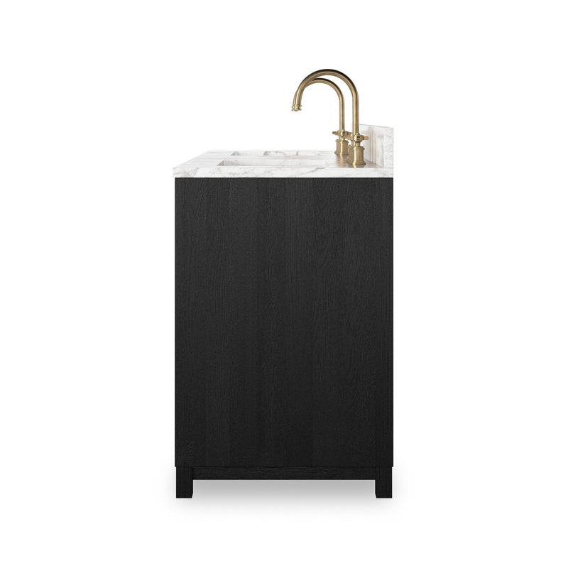 Millie Satin Drifted Black Veneer Double Vanity | ready to ship!