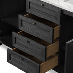 Millie Satin Drifted Black Veneer Double Vanity | ready to ship!