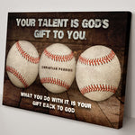 Your Baseball Talent Is God's Gift Sign