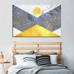 Marble Textured Geometric Wall Art