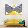 Marble Textured Geometric Wall Art