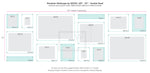 Mondrian 121" Double Panel Wallscape (Choose Your Color or Clear)