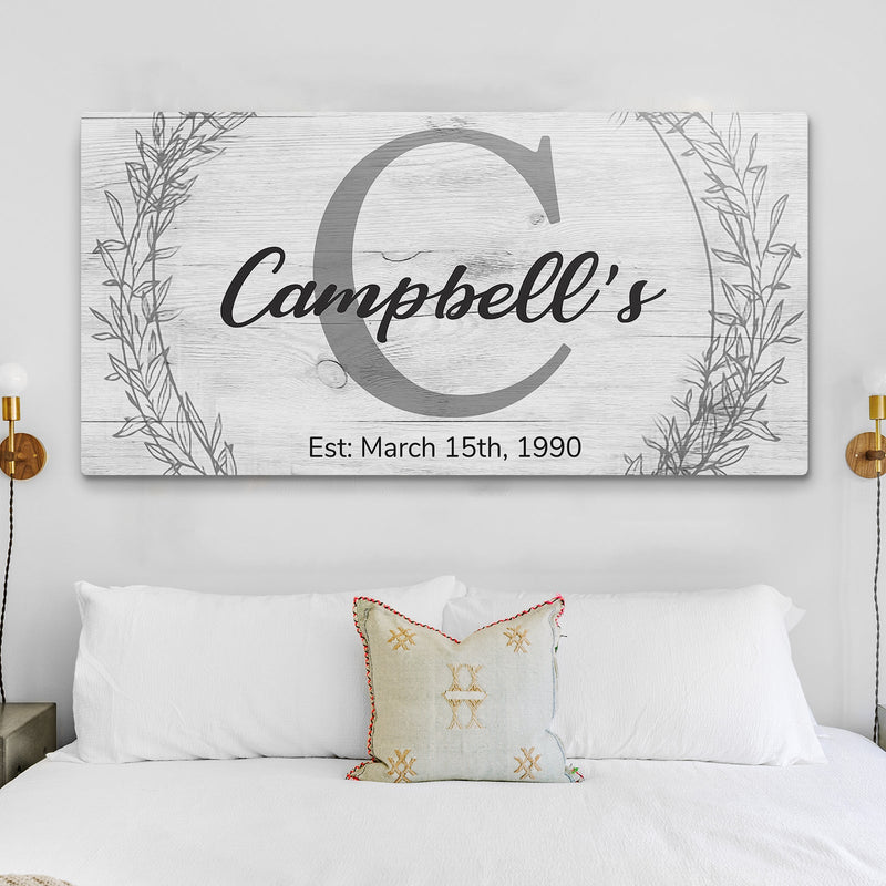 Family Monogram Sign