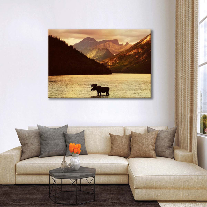 Lake Moose Wall Art