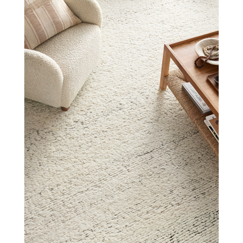 Mulholland Amber Lewis x Loloi Silver / Natural Hand-Knotted Rug