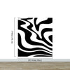 Black Swirly Line Wallpaper. Contemporary Art Decor. Modern Aesthetic. #6679