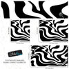 Black Swirly Line Wallpaper. Contemporary Art Decor. Modern Aesthetic. #6679