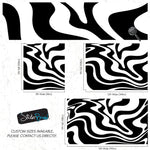 Black Swirly Line Wallpaper. Contemporary Art Decor. Modern Aesthetic. #6679