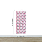 Pink Mermaid Wall Mural. Magical Cute Mermaid and Seahorse in Ocean Peel and Stick Wallpaper. #6371