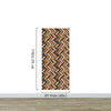 Modern Design Wooden Zigzag Panel Wallpaper Mural. #6736