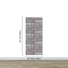 Modern Urban Wallpaper Decor. Metal Steel 3D Wall Mural. #6740
