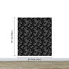 Black and White Toile De Jouy Vintage Wallpaper Mural. #6728