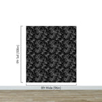 Black and White Toile De Jouy Vintage Wallpaper Mural. #6728