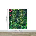 Greenery Jungle Bush Wallpaper Mural. Tropical Leaves / Fern Wallpaper. #6765