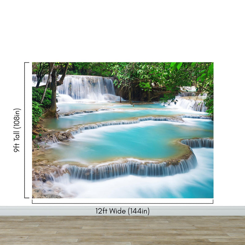 Kuang Si Thailand Waterfall Wallpaper Mural. #6041
