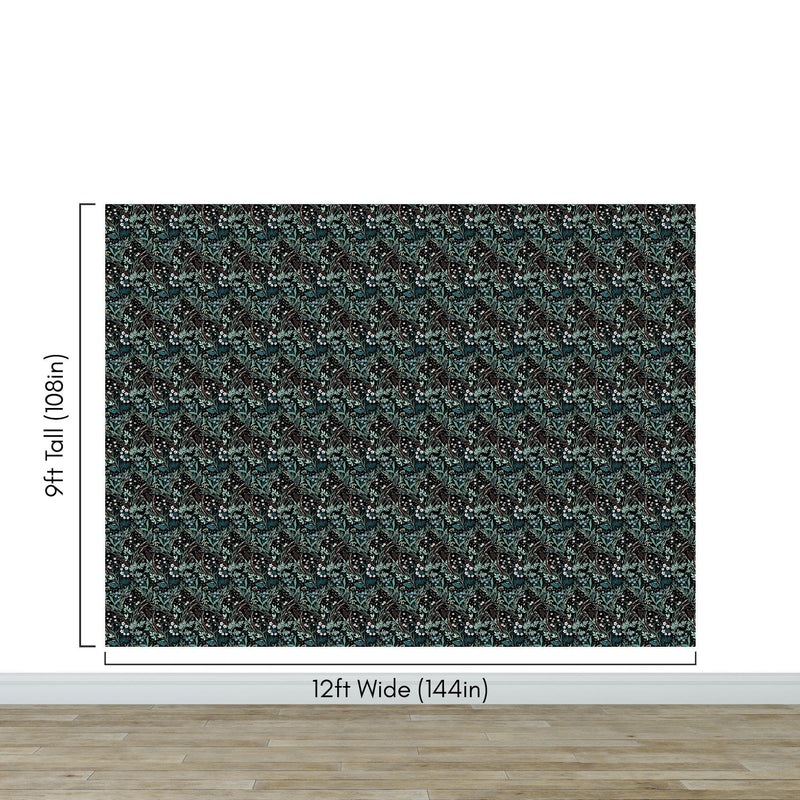 Green Fern Floral Botanical Pattern Wallpaper. #6685