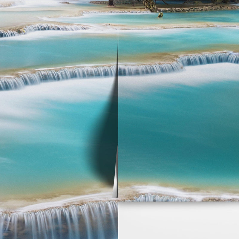 Kuang Si Thailand Waterfall Wallpaper Mural. #6041