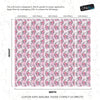 Pink Mermaid Wall Mural. Magical Cute Mermaid and Seahorse in Ocean Peel and Stick Wallpaper. #6371