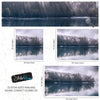 Pine Trees Forest Lake View Wall Mural Wallpaper. #6754
