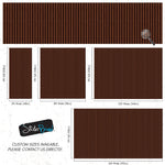 Wooden Vertical Panel Wallpaper. Dark Brown Wainscot Hardwood Wall Mural Print. #6734