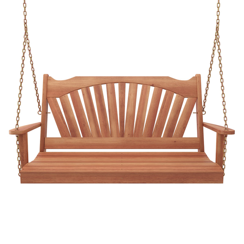 Keystone Amish Co. 6 Foot Sunburst Red Cedar Porch Swing Without Cupholders
