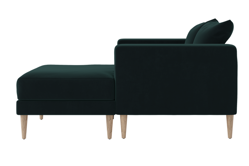 The Essential Loveseat Sectional in Recycled Velvet
