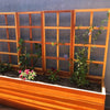 San Laura's Redwood Planter Box with Trellis