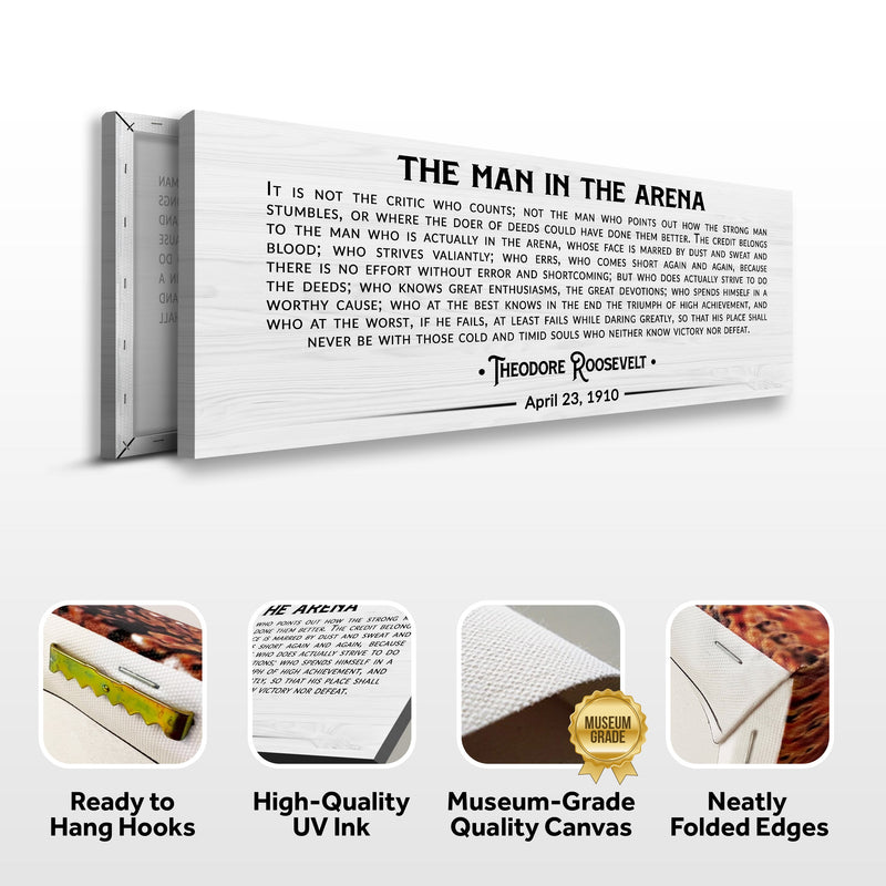The Man In The Arena Sign