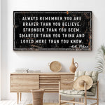 You Are Loved More Than You Know Rustic Sign
