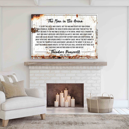 The Man In The Arena Sign III