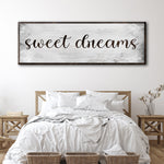 Sweet Dreams Bedroom Grunge Sign