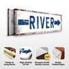 River Arrow Sign