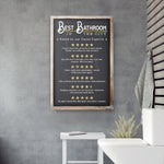 Best Bathroom In The City Sign II