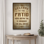 Welcome To The Patio Sign II