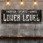Lower Level Sign