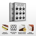 Coffee Menu Know Your Coffee Sign II