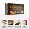 Autumn Leaves And Pumpkins Please Sign