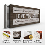Love You Then Love You Still Sign