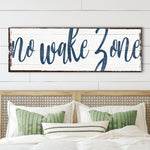 No Wake Zone Sign XV