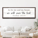 Joshua 24:15 - We Will Serve The Lord Sign