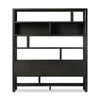 Noeline Smoked Black Oak Wide Bookcase | ready to ship!