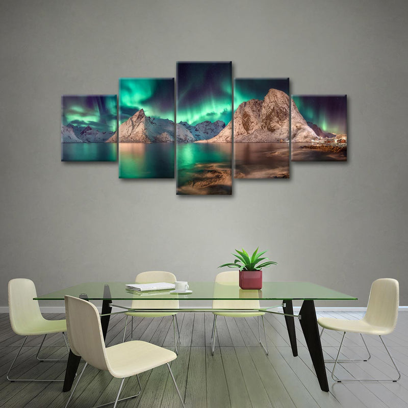 Swirling Moskenes Aurora Wall Art
