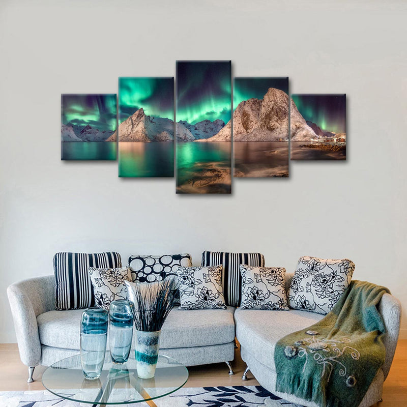 Swirling Moskenes Aurora Wall Art