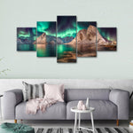 Swirling Moskenes Aurora Wall Art