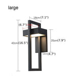 MIRODEMI® Black Retro Vintage Outdoor Waterproof LED Wall Lighting for Garden Porch