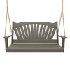 Keystone Amish Co. Sunburst Porch Swing, 5 Foot, Olive Grey