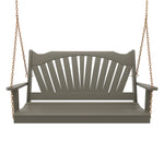 Keystone Amish Co. Sunburst Porch Swing, 5 Foot, Olive Grey