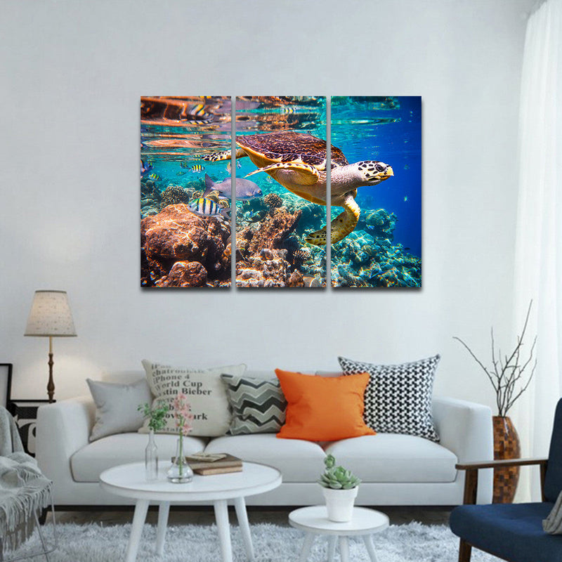 Vivid Sea Life Wall Art