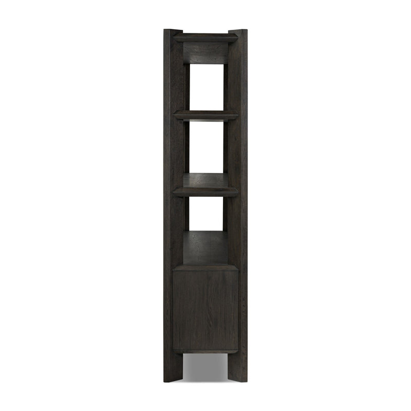 Orwin Smoked Black Oak Wide Bookshelf | ready to ship!